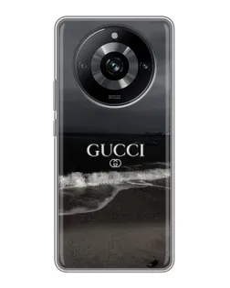 Чехол для Realme 11 с картинкой «Gucci — морской прибой»
