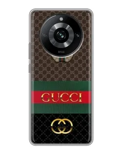 Чехол для Realme 11 с картинкой «Gucci — брендированный десерт»