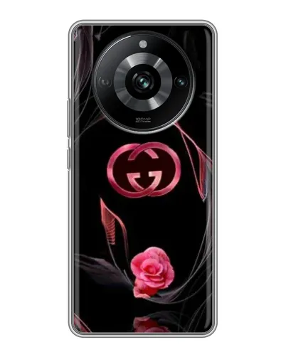 Чехол для Realme 11 с картинкой «Gucci — неоновая роза» Чехол для Realme 11 с картинкой «Gucci — неоновая роза»