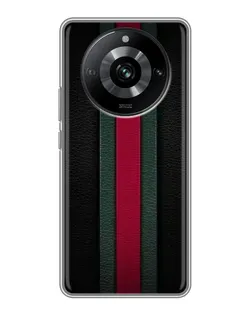Чехол для Realme 11 с картинкой «Gucci — неоновая линия»
