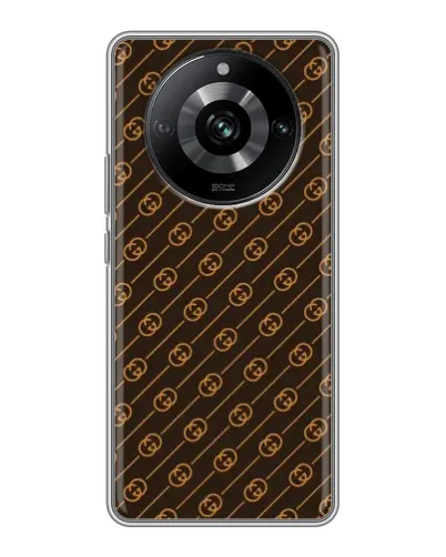 Чехол для Realme 11 с картинкой «Gucci — золотые диагонали» Чехол для Realme 11 с картинкой «Gucci — золотые диагонали»