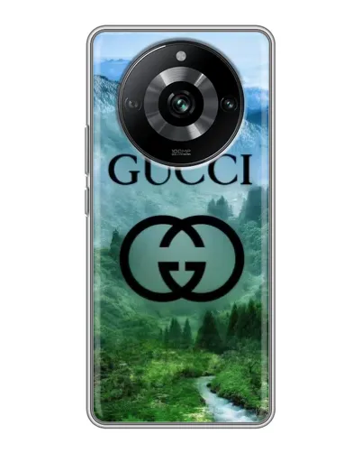Чехол для Realme 11 с картинкой «Gucci — горный пейзаж» Чехол для Realme 11 с картинкой «Gucci — горный пейзаж»