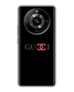 Чехол для Realme 11 с картинкой «Gucci — красный градиент»
