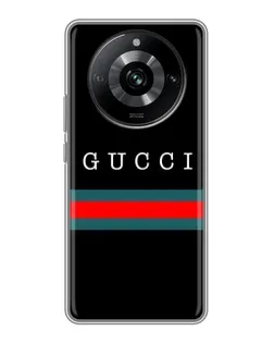 Чехол для Realme 11 с картинкой «Gucci — красный пояс»