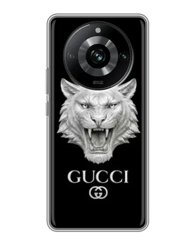 Чохол для Realme 11 з картинкою «Gucci — срібний лев» Чохол для Realme 11 з картинкою «Gucci — срібний лев»