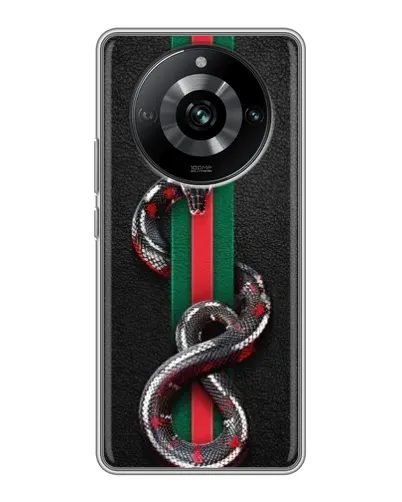 Чохол для Realme 11 з картинкою «Gucci — змія на смузі» Чохол для Realme 11 з картинкою «Gucci — змія на смузі»