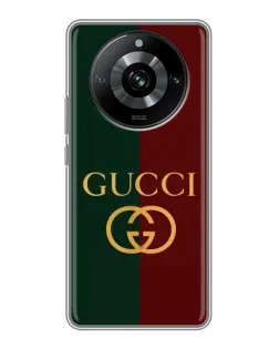 Чохол для Realme 11 з картинкою «Gucci — темно-зелений градієнт»