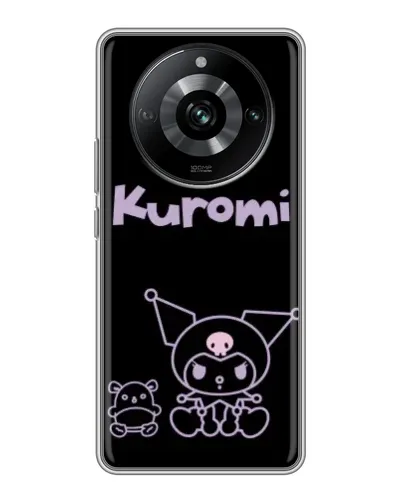 Чехол для Realme 11 с картинкой «Kuromi — черный минимализм»