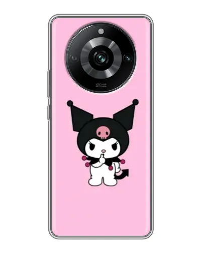 Чехол для Realme 11 с картинкой «Kuromi — розовая нежность»