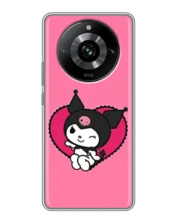 Чохол для Realme 11 з картинкою «Kuromi — любов у серці»