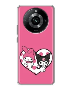 Чохол для Realme 11 з картинкою «Kuromi та My Melody»