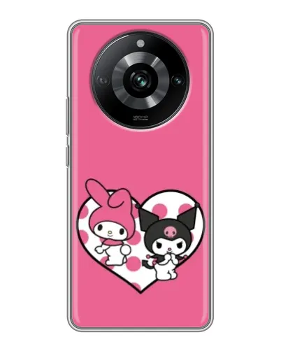 Чехол для Realme 11 с картинкой «Kuromi и My Melody»