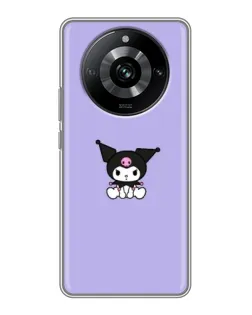 Чохол для Realme 11 з картинкою «Kuromi — фіолетовий мінімалізм»