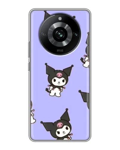Чехол для Realme 11 с картинкой «Паттерн с Kuromi»