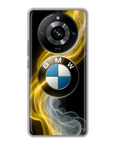 Чохол для Realme 11 з картинкою «Золотистий дим BMW»