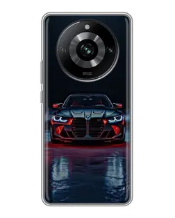 Чохол для Realme 11 з картинкою «BMW на мокрій дорозі»