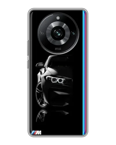 Чохол для Realme 11 з картинкою «Силует BMW в темряві»