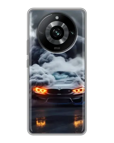 Чохол для Realme 11 з картинкою «BMW у диму»