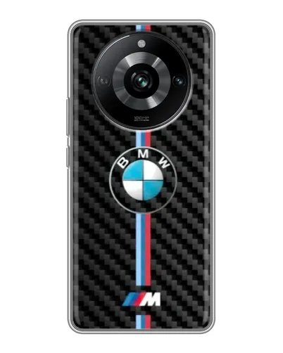Чохол для Realme 11 з картинкою «Емблема BMW та карбон»