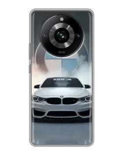 Чохол для Realme 11 з картинкою «BMW в білому диму»