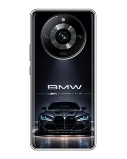 Чохол для Realme 11 з картинкою «BMW крізь нічне місто»