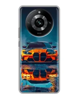 Чохол для Realme 11 з картинкою «BMW — золота емблема»