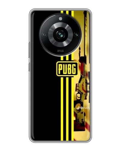 Чехол для Realme 11 с картинкой «PUBG — камуфляжный шлем»