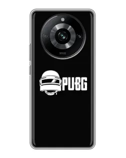 Чехол для Realme 11 с картинкой «PUBG — классический лого»