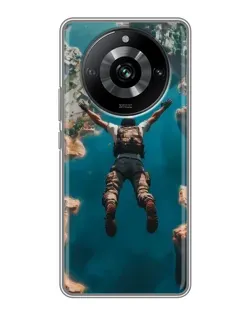 Чехол для Realme 11 с картинкой «PUBG — свободное падение»