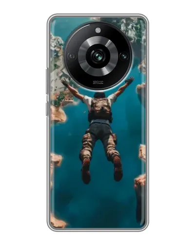 Чехол для Realme 11 с картинкой «PUBG — свободное падение»