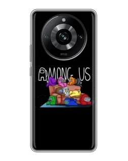 Чехол для Realme 11 с картинкой «Логотип Among Us» Чехол для Realme 11 с картинкой «Логотип Among Us»