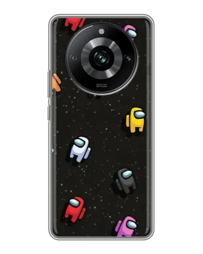 Чехол для Realme 11 с картинкой «Космический паттерн Among Us»