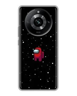 Чехол для Realme 11 с картинкой «Красный Among Us»