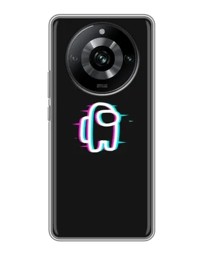 Чехол для Realme 11 с картинкой «Among Us неон»