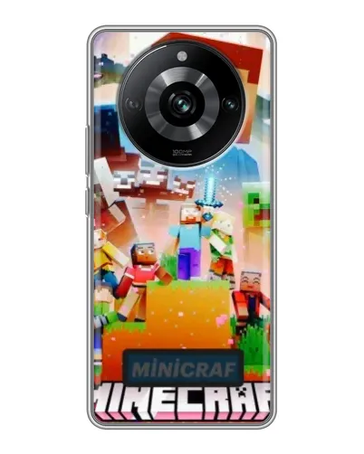 Чехол для Realme 11 с картинкой «Minecraft герои игры» Чехол для Realme 11 с картинкой «Minecraft герои игры»