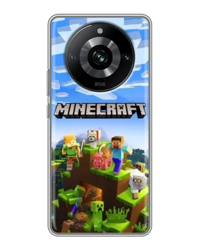 Чехол для Realme 11 с картинкой «Minecraft классический мир» Чехол для Realme 11 с картинкой «Minecraft классический мир»