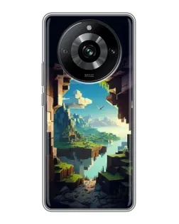 Чехол для Realme 11 с картинкой «Вид из пещеры»