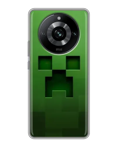 Чехол для Realme 11 с картинкой «Крипер микро-дизайн» Чехол для Realme 11 с картинкой «Крипер микро-дизайн»
