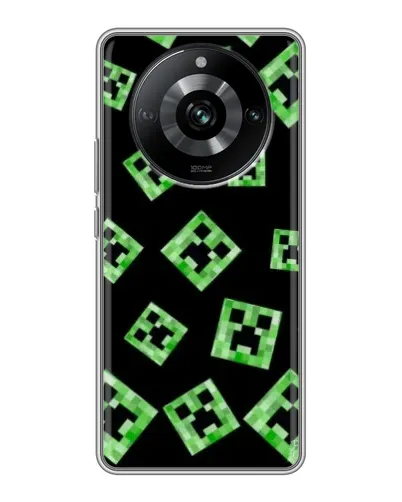 Чехол для Realme 11 с картинкой «Паттерн с криперами» Чехол для Realme 11 с картинкой «Паттерн с криперами»