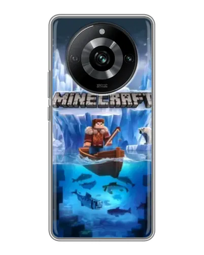 Чехол для Realme 11 с картинкой «Minecraft ледяной мир» Чехол для Realme 11 с картинкой «Minecraft ледяной мир»