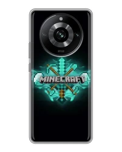 Чехол для Realme 11 с картинкой «Minecraft Diamond лого» Чехол для Realme 11 с картинкой «Minecraft Diamond лого»