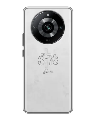Чехол для Realme 11 с картинкой «Иоанна 3:16 Крест»