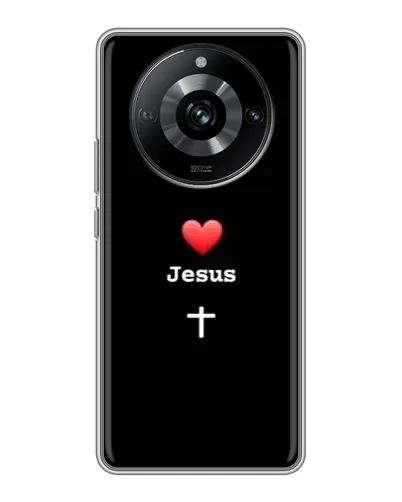 Чехол для Realme 11 с картинкой «Сердце - Jesus»