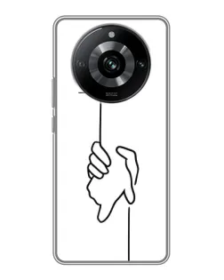 Чехол для Realme 11 с картинкой «Рука держит»