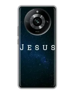 Чехол для Realme 11 с картинкой «Звездное небо Jesus»
