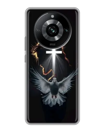 Чехол для Realme 11 с картинкой «Голубь и Свет»