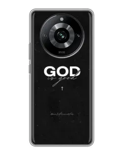 Чехол для Realme 11 с картинкой «GOD — Бог над всем»