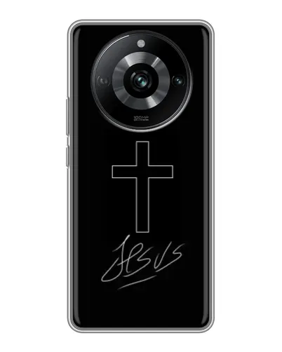 Чохол для Realme 11 з картинкою «Графічний хрест Jesus» Чохол для Realme 11 з картинкою «Графічний хрест Jesus»