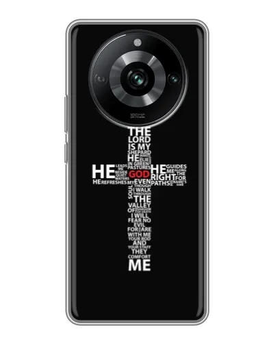 Чохол для Realme 11 з картинкою «Текстовий хрест» Чохол для Realme 11 з картинкою «Текстовий хрест»