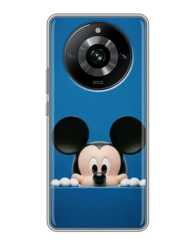 Чехол для Realme 11 с картинкой «Микки выглядывает»